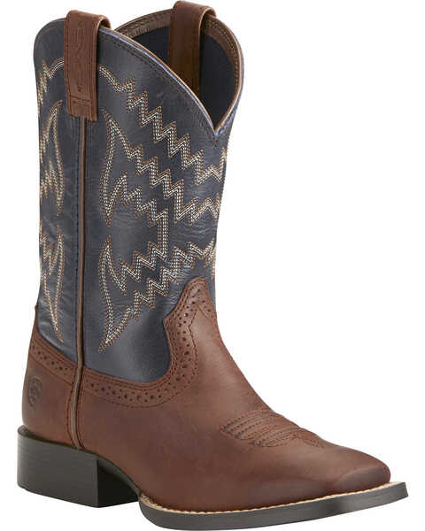 Ariat Youth Boys' Tycoon Western Boots, Brown, hi-res