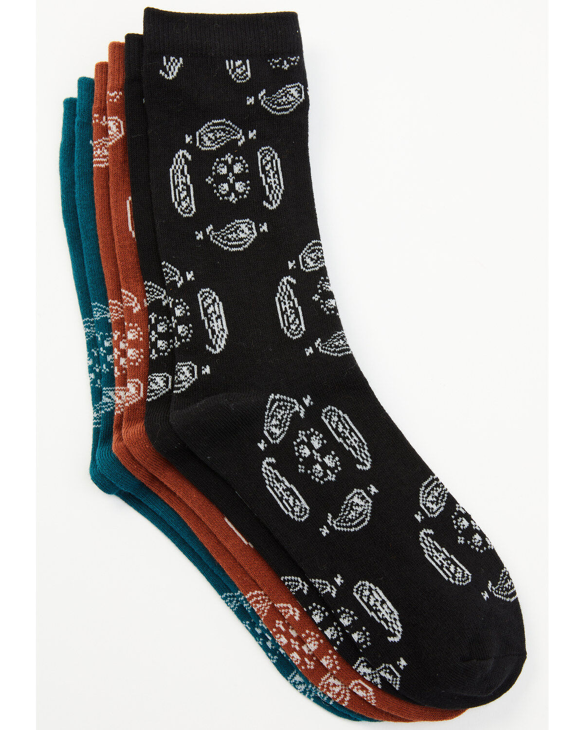 Image #2 - Shyanne Women's Paisley 3-Pack Socks, Multi, hi-res