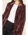 Image #3 - Ariat Women's Velvet Aura Blazer, Wine, hi-res