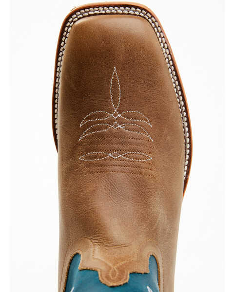 Image #6 - Horse Power Men's Western Boots - Broad Square Toe , Blue, hi-res