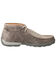 Twisted X Men's Woven Driving Moccasin Shoes - Moc Toe, Grey, hi-res