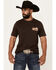 Image #2 - Wrangler Men's Boot Barn Exclusive Desert Scene Short Sleeve Graphic T-Shirt, Chocolate, hi-res