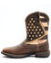 Brothers and Sons Men's Star Lite Performance Western Boots - Broad Square Toe, Brown, hi-res