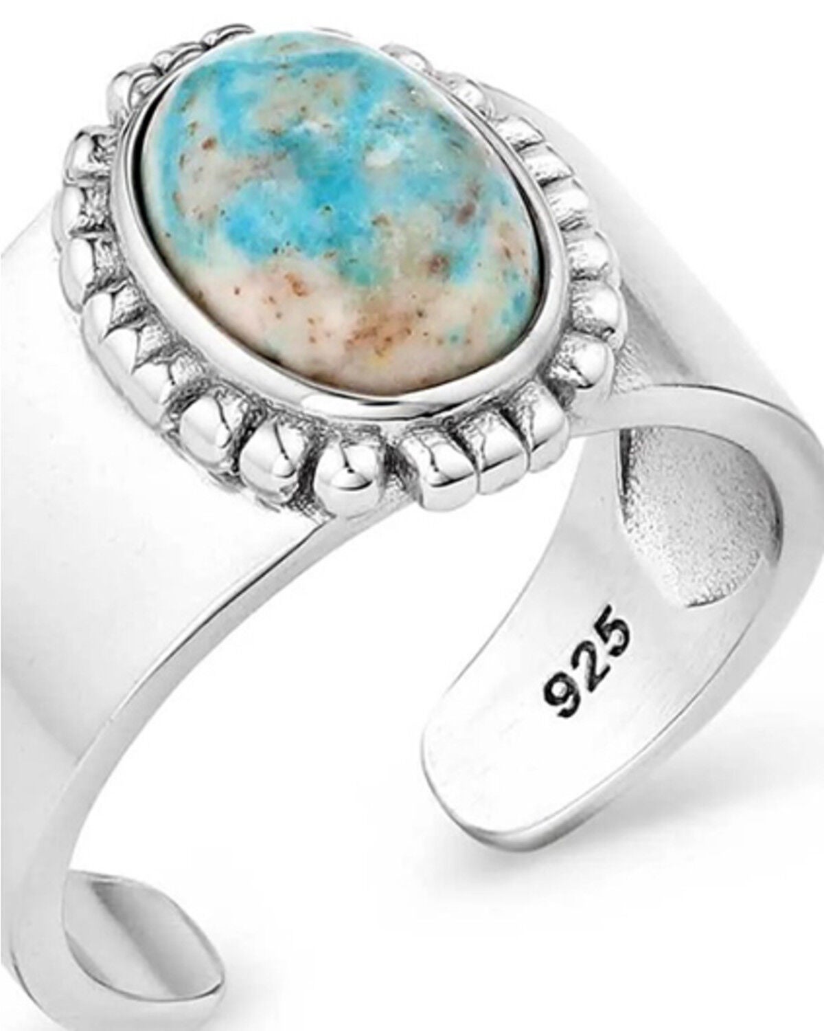 Montana Silversmiths Women's Heavenly Panorama Open Ring, Silver, hi-res