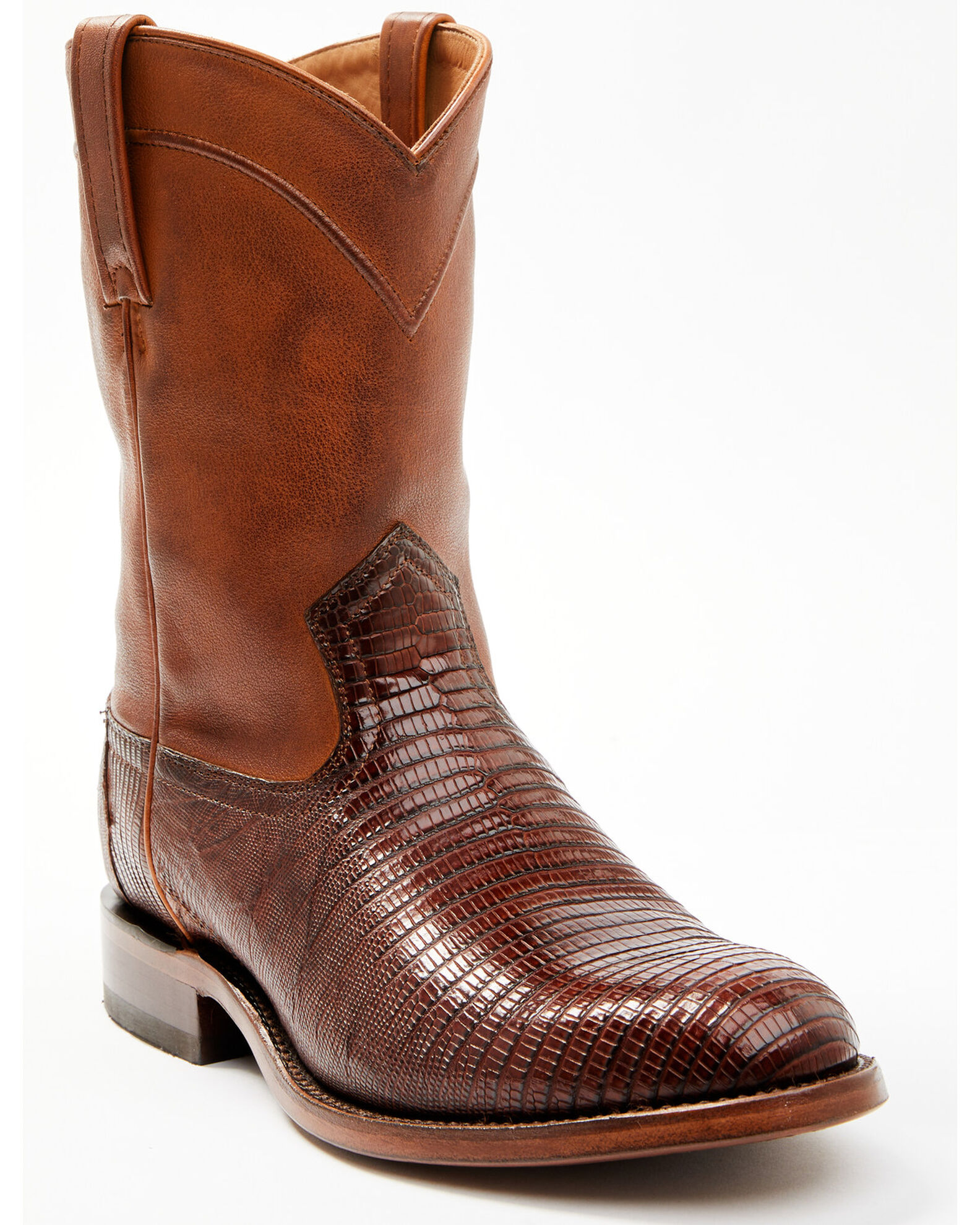Justin lizard roper boots best sale