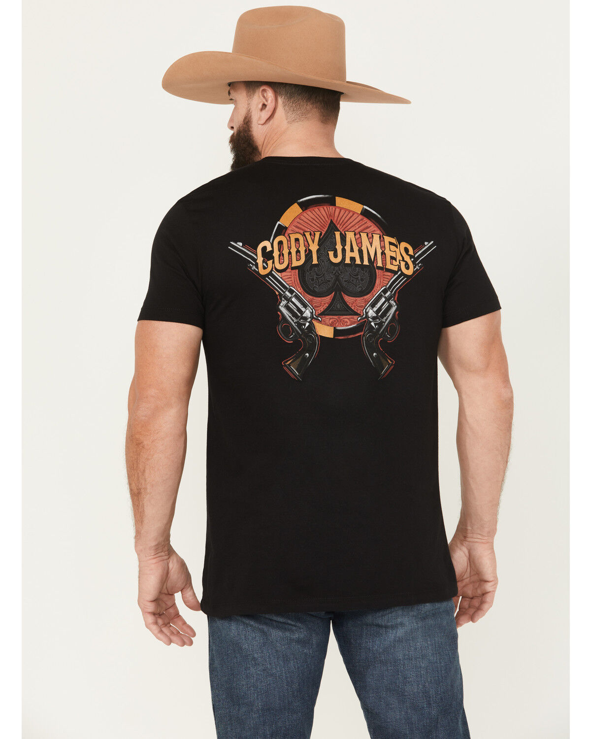 Image #1 - Cody James Men's Poker Chip Short Sleeve Graphic T-Shirt, Black, hi-res