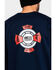 Image #5 - Ariat Men's FR O&G Graphic Long Sleeve Work T-Shirt, Navy, hi-res
