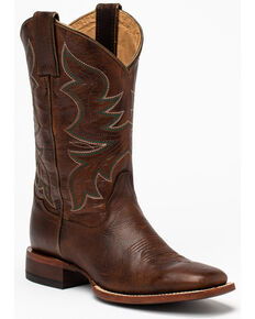 Shyanne Women's Flyght Western Boots - Broad Square Toe, Brown, hi-res