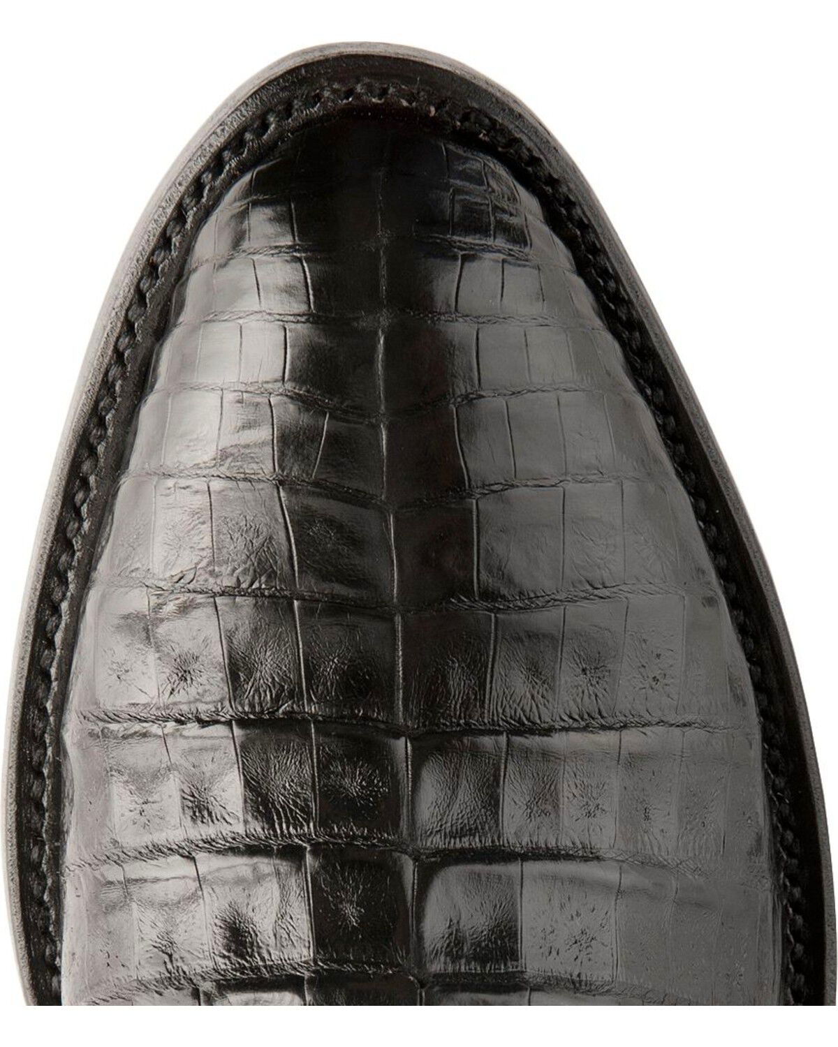 Image #6 - Lucchese Handmade 1883 Exotic Crocodile Belly Cowboy Boots - Round Toe, Black, hi-res