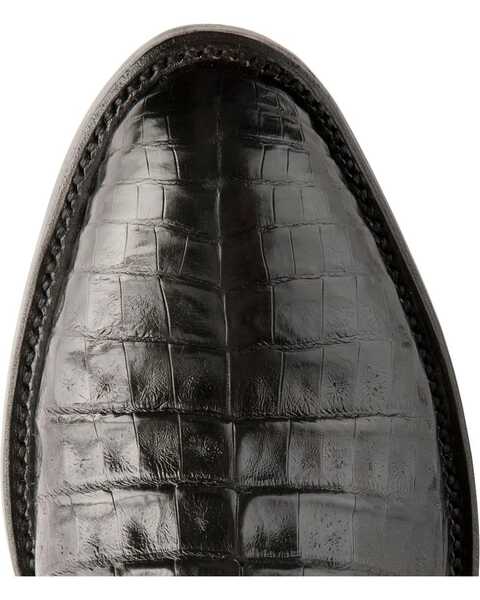 Image #6 - Lucchese Handmade 1883 Black Crocodile Belly Cowboy Boots - Medium Toe, , hi-res