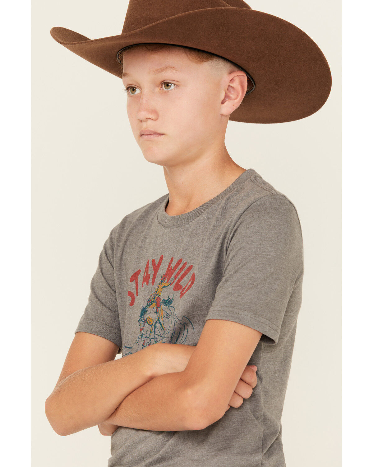 Image #2 - Wrangler Boys' Stay Wild Short Sleeve Graphic T-Shirt, , hi-res
