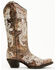 Image #3 - Corral Women's Blacklight Embroidered Western Boots - Snip Toe, Brown, hi-res