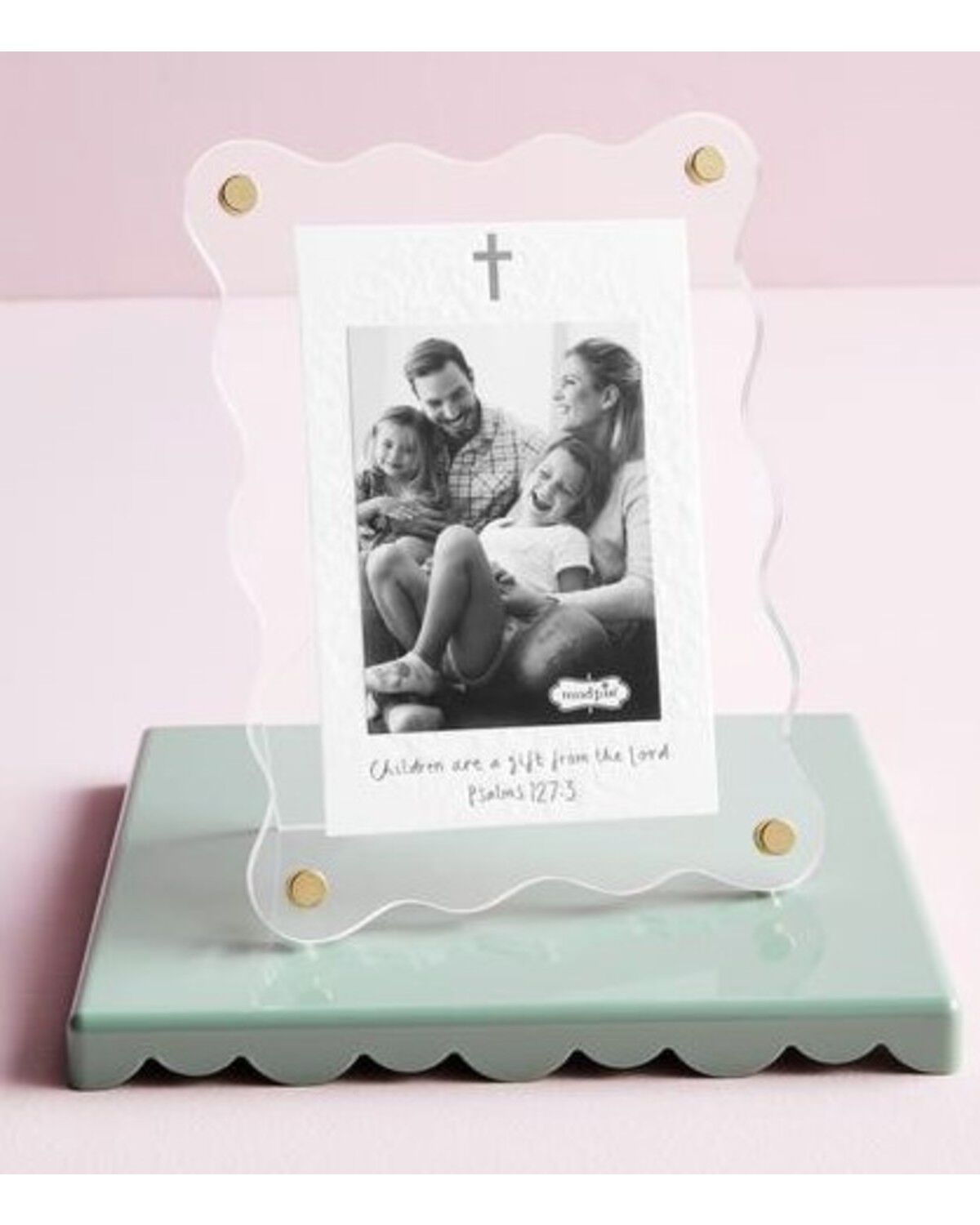 Image #2 - Mud Pie Acrylic Cross Frame, Multi, hi-res