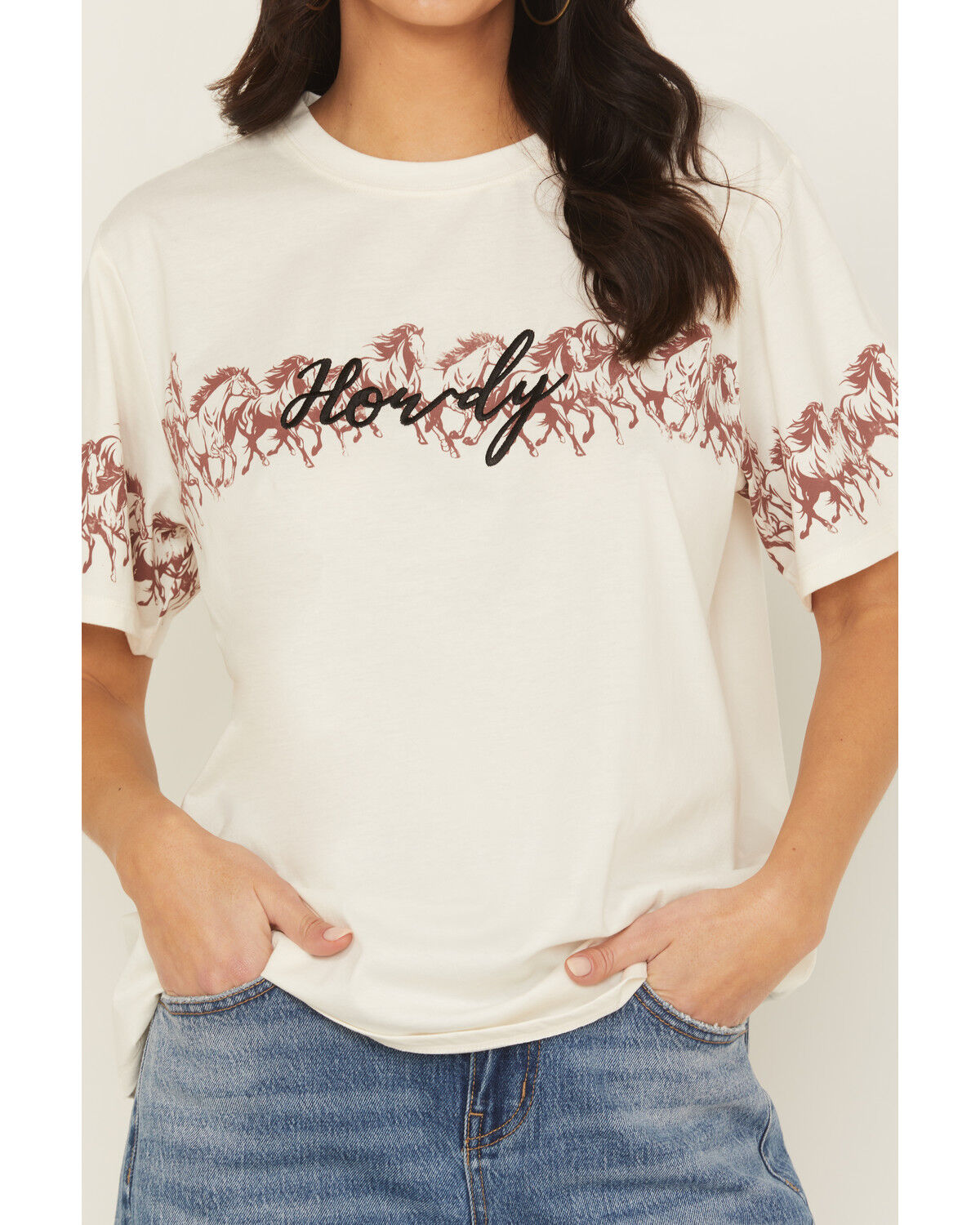 Product Name:  Blended Women's Howdy Horse Short Sleeve Tee