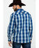 Image #2 - Cowboy Hardware Men's Royal Classic Plaid Long Sleeve Western Shirt, , hi-res