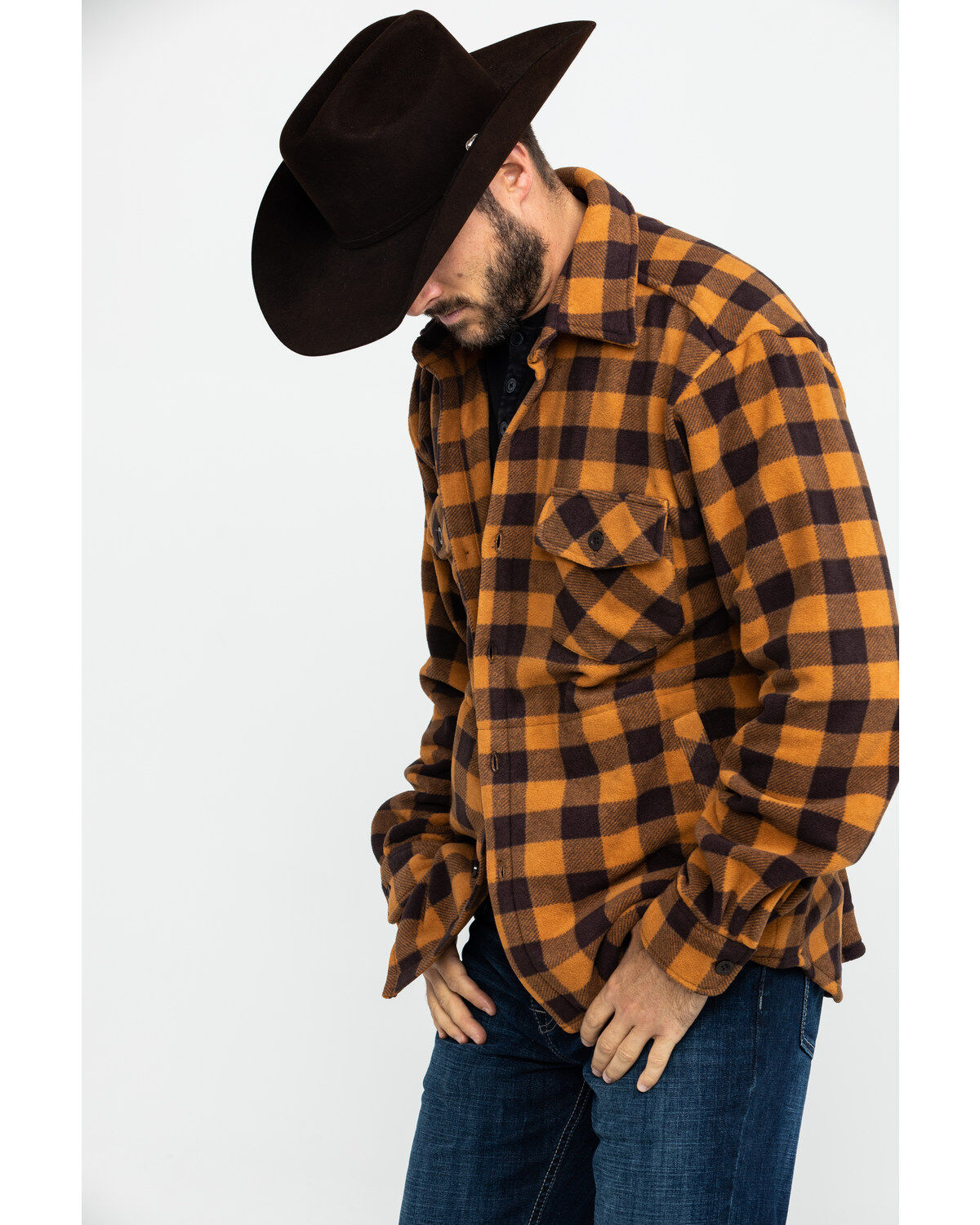 Image #3 - Outback Trading Co. Men's Big Flannel Shirt, Brown, hi-res