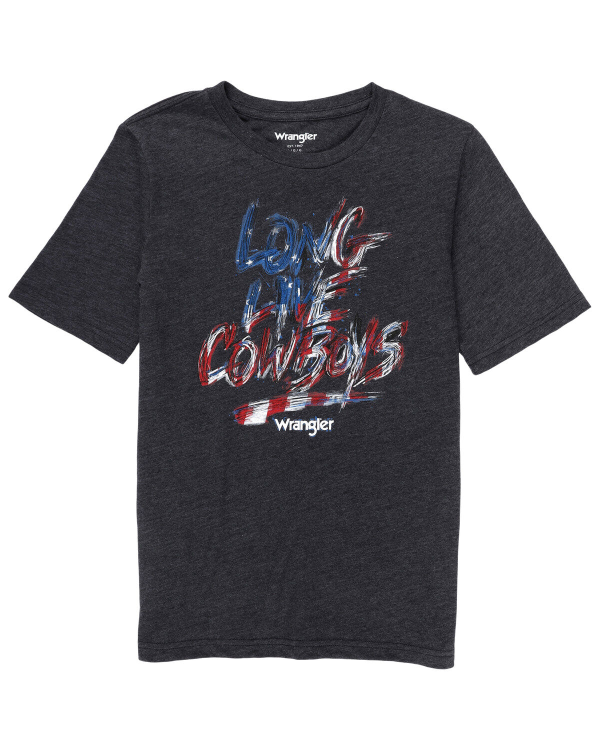 Image #1 - Wrangler Boys' Long Live Cowboys Short Sleeve Graphic T-Shirt, , hi-res