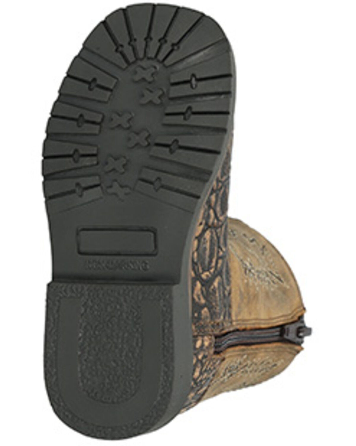 Image #6 - Smoky Mountain Toddler Boys' Autry Caiman Print Western Boots - Broad Square Toe, Black, hi-res