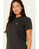 Image #3 - Ariat Women's Rebar Cotton Strong Short Sleeve Work Tee, Charcoal, hi-res