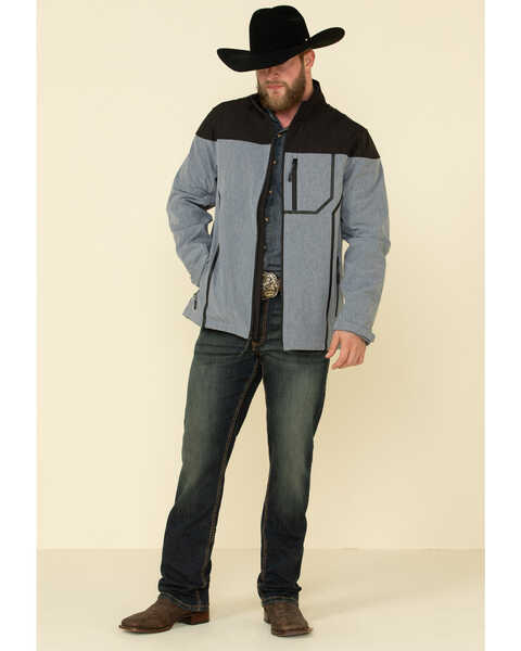 Image #3 - Cody James Core Men's Cascade Colorblock Zip-Front Softshell Jacket , , hi-res