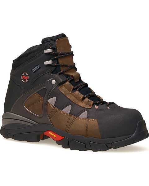 Timberland Pro Men's Hyperion Waterproof Hiking Boots - Alloy Toe, Brown, hi-res