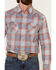 Image #3 - Flag & Anthem Men's Rosburg Plaid Long Sleeve Western Shirt, Indigo, hi-res