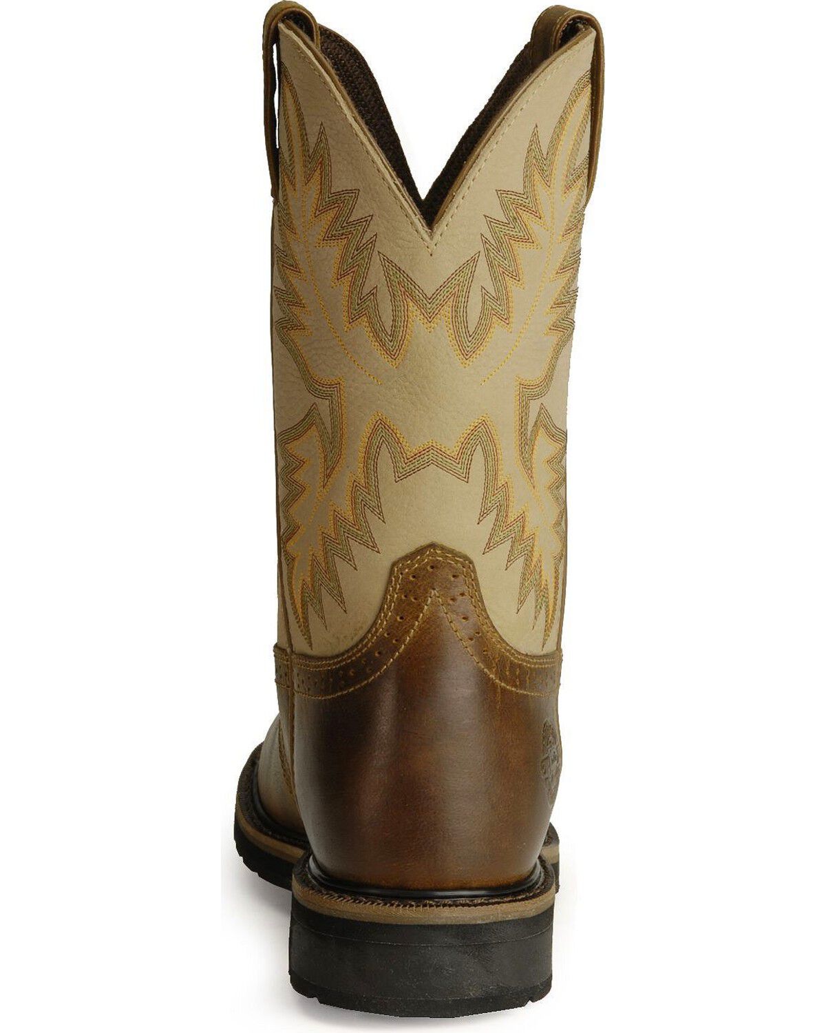 Image #7 - Justin Men's Stampede Superintendent Work Boots - Steel Toe, Brown, hi-res