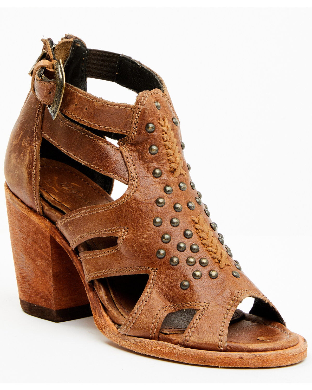 Caborca Silver Women's April Fashion Booties - Round Toe, Tan, hi-res