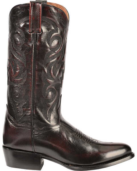 Dan Post Men's Mignon Leather Cowboy Boots - Medium Toe, Black Cherry, hi-res