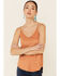 Shyanne Women's Faux Suede Cami, Pecan, hi-res