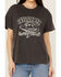 Image #3 - Blended Women's Cowboy Embroidered Graphic T-Shirt, Black, hi-res