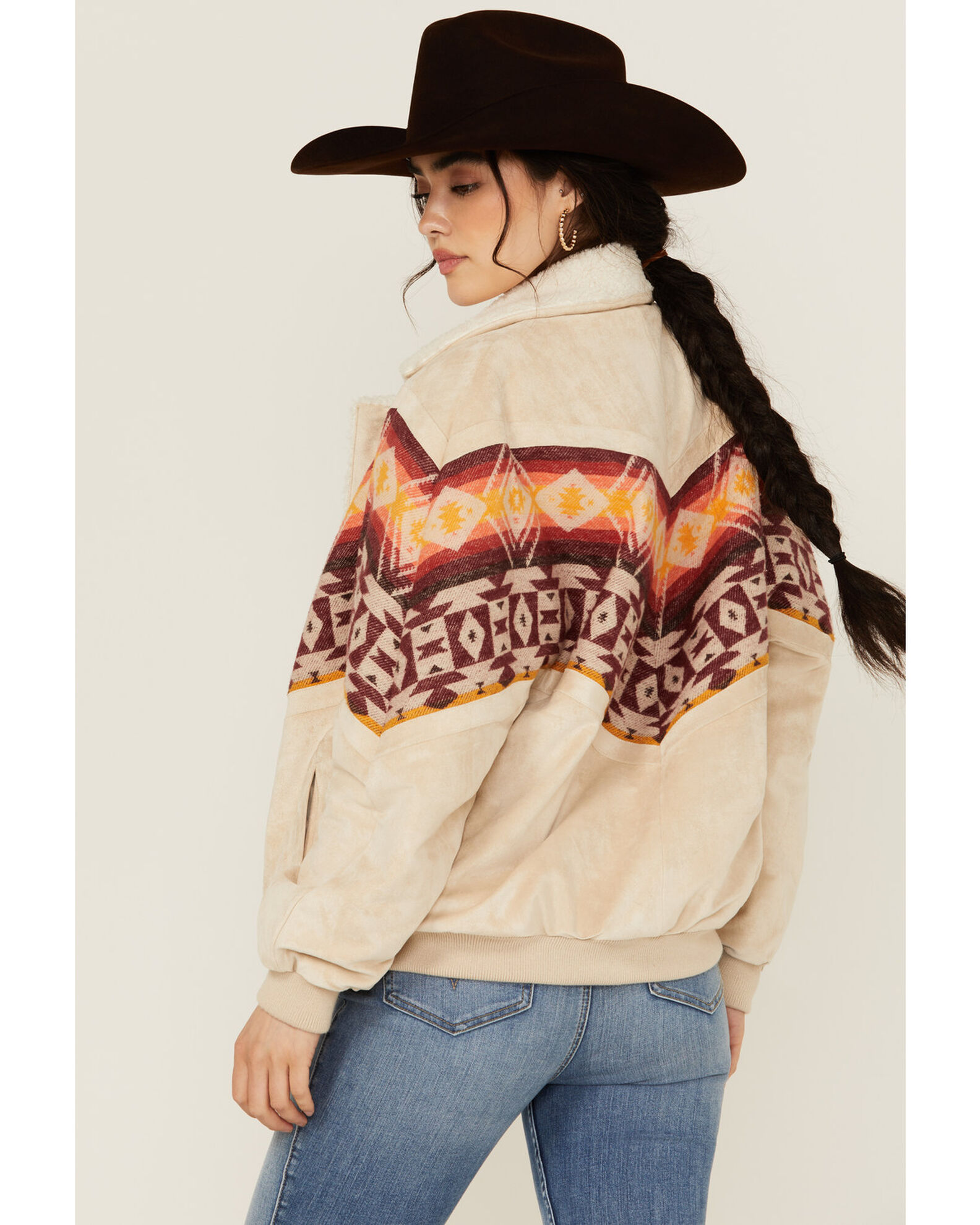 Sherpa lined bomber jacket womens on sale