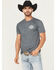 Image #2 - Buckwear Men's Busch Desert Beer Short Sleeve Graphic T-Shirt, Dark Grey, hi-res