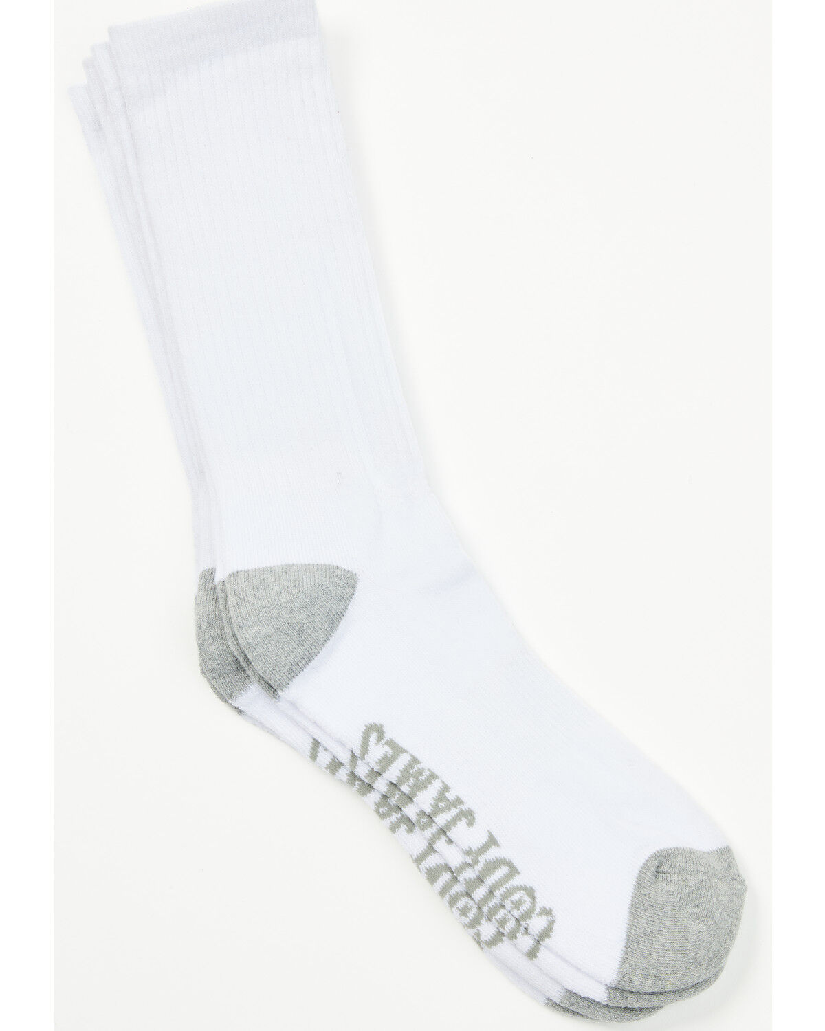 Image #1 - Cody James Men's White Crew Socks With Moisture Management, White, hi-res