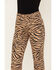 Image #2 - Wrangler Women's High Rise Wild West Purr Print Straight Jeans, Tan, hi-res