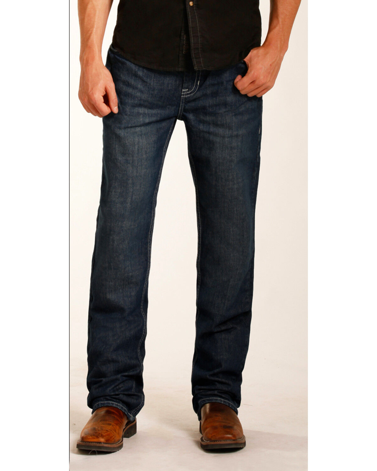 Image #3 - Rock & Roll Denim Men's FR Double Barrel Relaxed Fit Bootcut Jeans, , hi-res