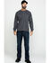 Image #6 - Ariat Men's FR Air Henley Long Sleeve Work Shirt - Tall , Charcoal, hi-res