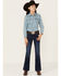 Image #2 - Shyanne Girls' Dark Wash Stretch Bootcut Riding Jeans, Dark Wash, hi-res