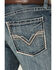 Image #2 - Rock & Roll Denim Men's Boot Barn Exclusive Medium Vintage Wash Relaxed Bootcut Stretch Denim Jeans, Medium Wash, hi-res