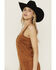Image #2 - Blue B Women's Faux Suede Square Neck Mini Dress, , hi-res