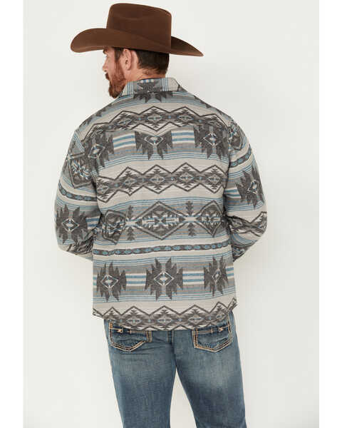 Wrangler Retro Men's Southwestern Print Premium Jacquard Long Sleeve Snap  Shirt