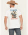 Image #1 - Hooey Men's Prison Rodeo Short Sleeve Graphic T-Shirt, White, hi-res