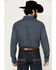 Image #4 - Wrangler Retro Men's Premium Medallion Print Long Sleeve Western Snap Shirt, Blue, hi-res