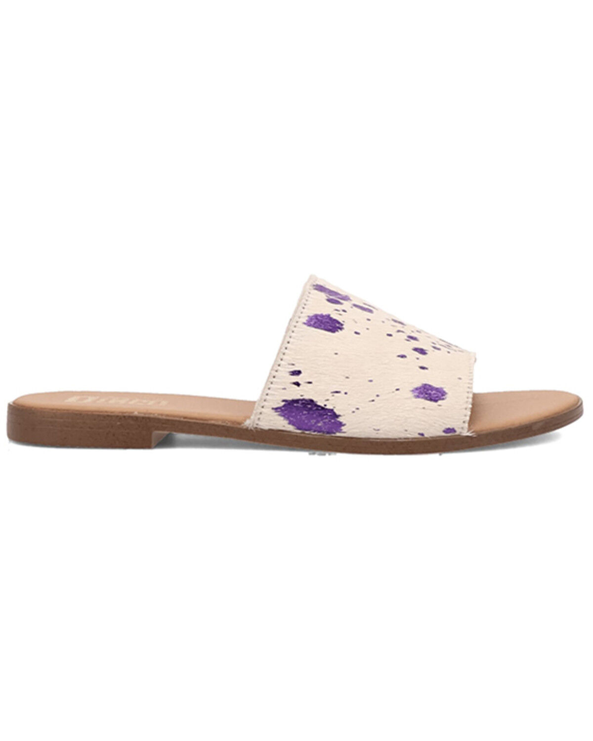 Image #2 - Dingo Women's Metallic Hairon Moo Moo Sandals, Fuchsia, hi-res