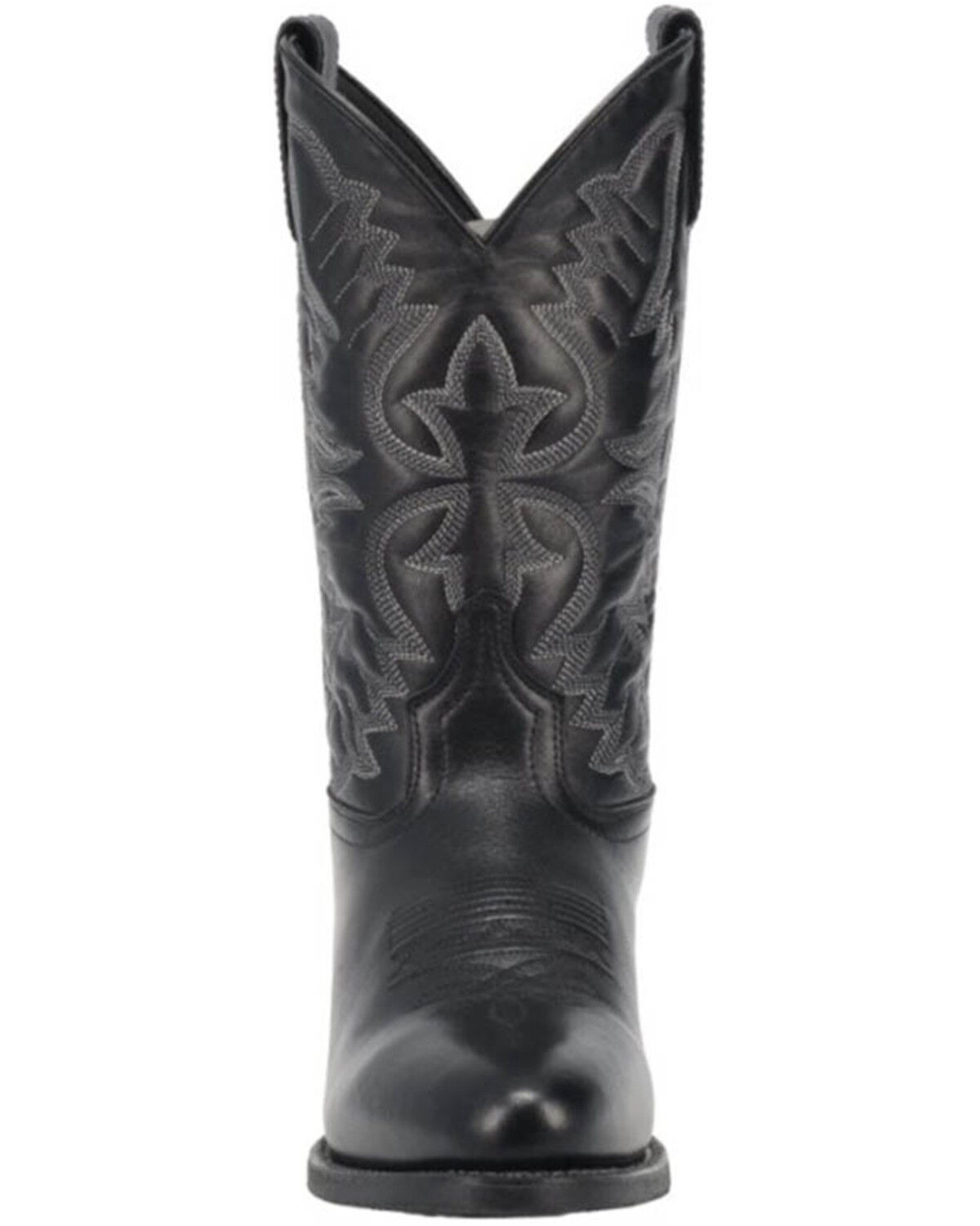 Image #7 - Laredo Men's Embroidered Round Toe Western Boots, Black, hi-res