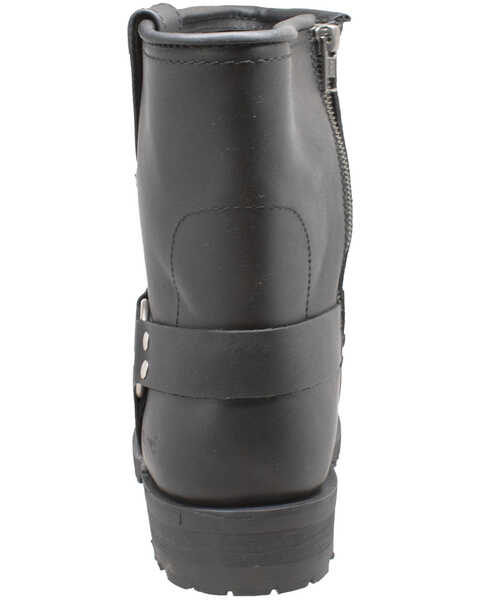 Image #3 - RideTecs Men's 7" Zipper Western Boots - Square Toe, Black, hi-res