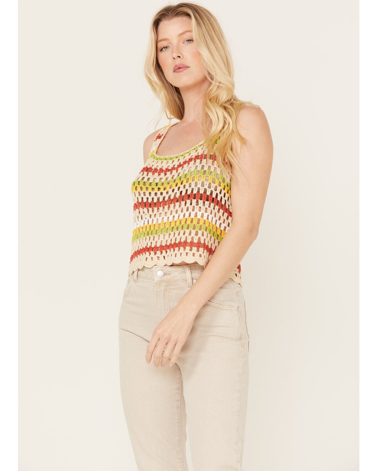Sadie & Sage Women's Multicolored Sweater Tank, Multi, hi-res