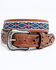 Image #1 - Cody James Men's Cross Stitch Western Belt, Chocolate, hi-res