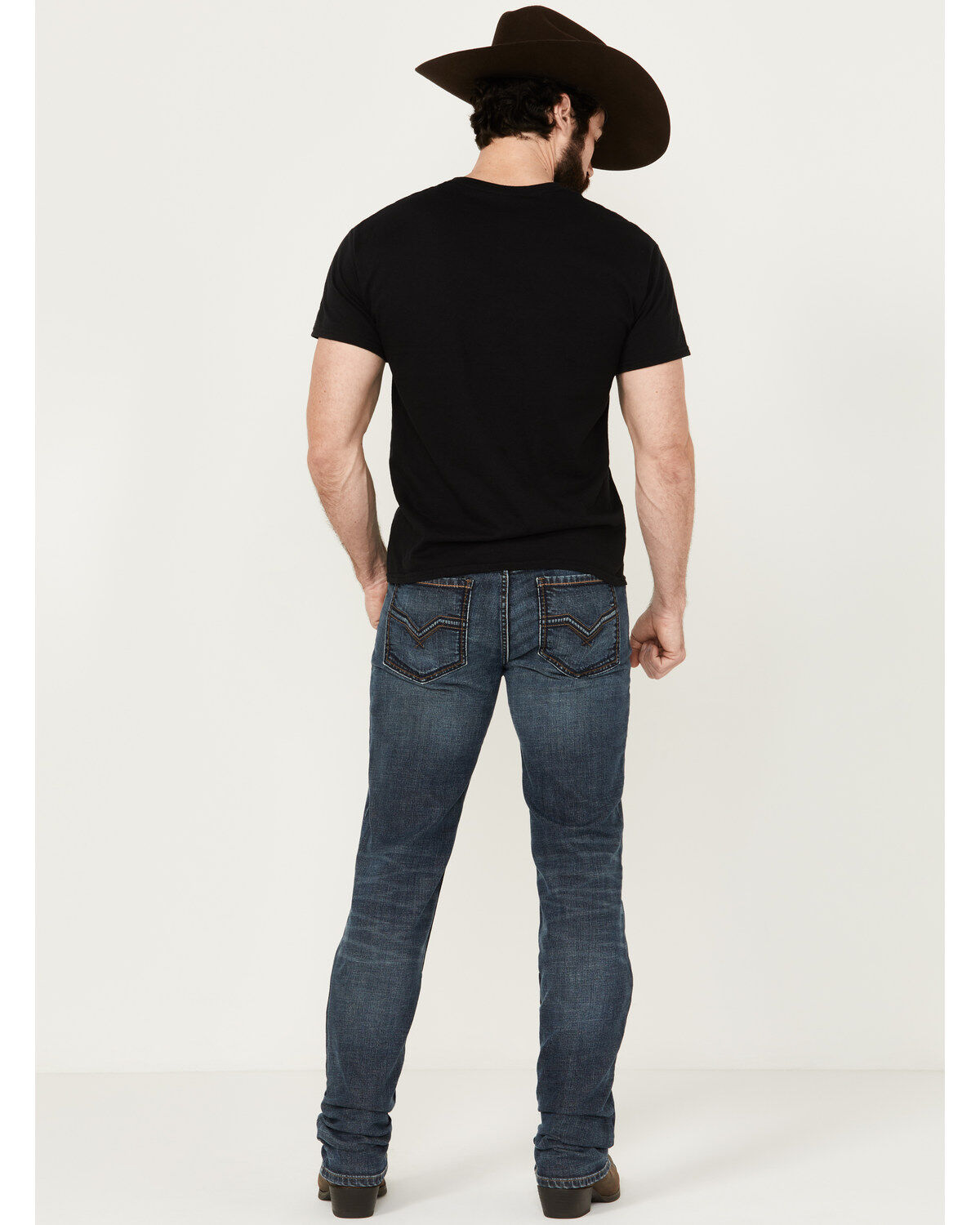 Image #3 - Moonshine Spirit Men's Dark Wash Unaged Whiskey Slim Stretch Denim Jeans, Dark Wash, hi-res