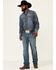 Wrangler 20X Men's Barnham Medium Wash Stretch Extreme Relaxed Straight Jeans , Blue, hi-res